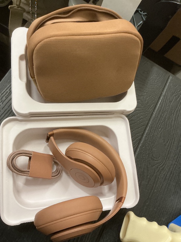 Photo 1 of Beats Studio Pro x Kim Kardashian – Premium Wireless Over-Ear Headphones- Up to 40-Hour Battery Life, Active Noise Cancelling, USB-C Lossless Audio, Apple & Android Compatible - Dune