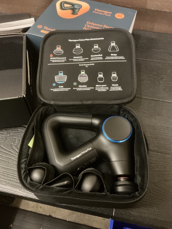 Photo 1 of TheraGun Therabody Prime Plus Heated, Powerful Massage Gun for Enhanced Warm-Up & Workout Recovery - Quiet Deep Tissue Massager for Body and Back Pain Relief - Leg & Back Massager with Heat