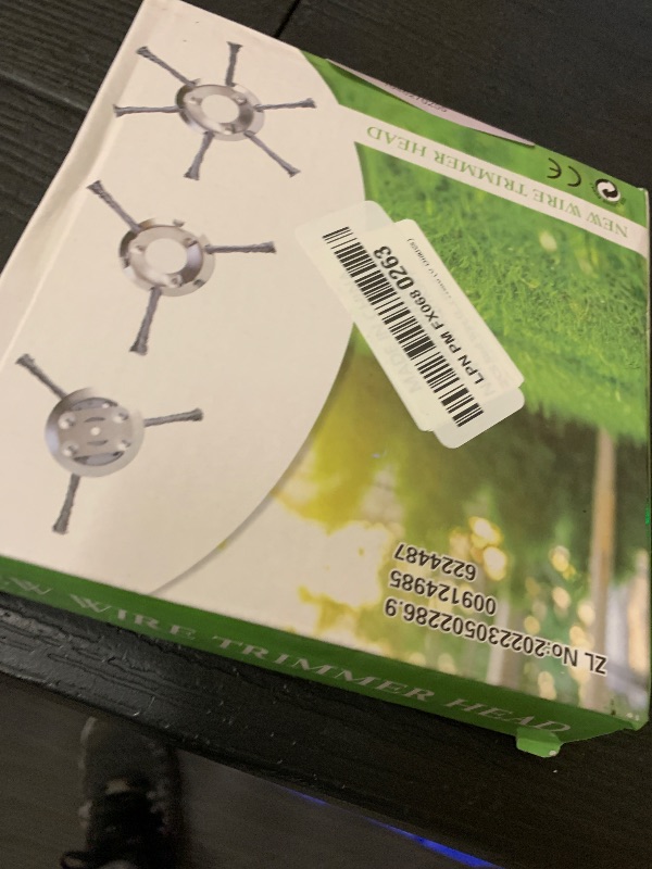 Photo 1 of 2PCS Steel Wire Grass Trimmer Head, 2025 New String Trimmer Replacement Head, Universal Brush Cutter Steel Head for Lawn Mower Edging, 6 Inch Steel Wire Weed Brush Cutter Trimmer Head (6 Blades)