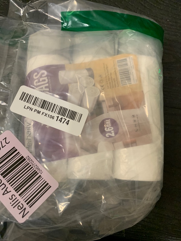 Photo 1 of 2.6-Gallon Trash Bags Heavy Duty - Heihaily Drawstring Kitchen Garbage Bags for Office/Bathroom, Leak-Proof Design, Odor Control Technology, Small Plastic Bags Clear(60 Count)