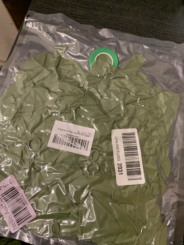 Photo 1 of 150pcs Sage Green Balloons Different Sizes Pack, 18 12 10 5 Inch Party Balloon Garland Arch Kit for Birthday Dinosaur Baby Shower Jungle Forest Theme Party Decorations(With 2 Ribbons)