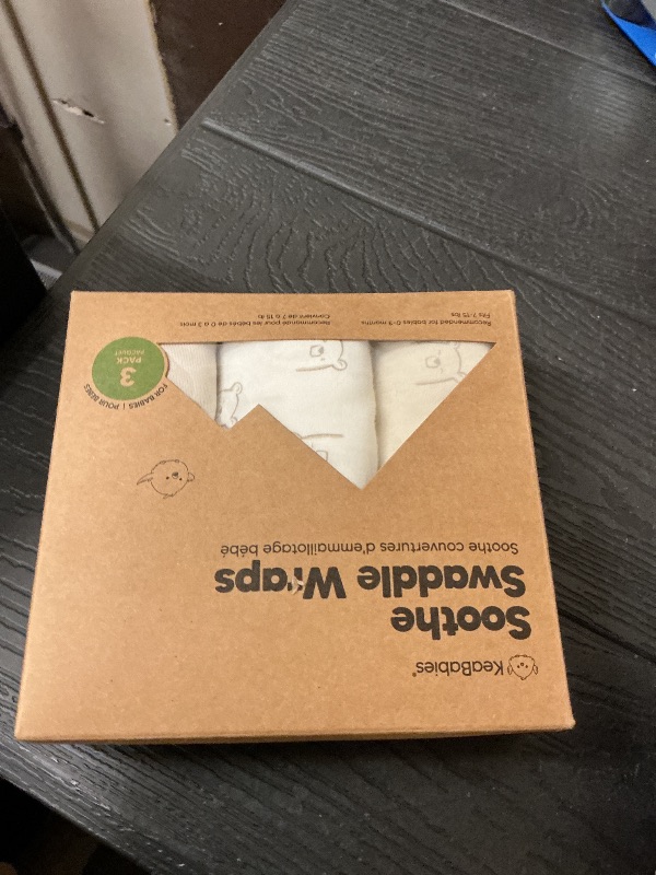 Photo 1 of 3-Pack Organic Baby Swaddle Sleep Sacks - Swaddles for Newborns, Infant 0-3 Months, Baby Girls, Boys, Soft & Snug Newborn Sleep Sack, Nursery Swaddling Blankets (Bumble Bear, OS)