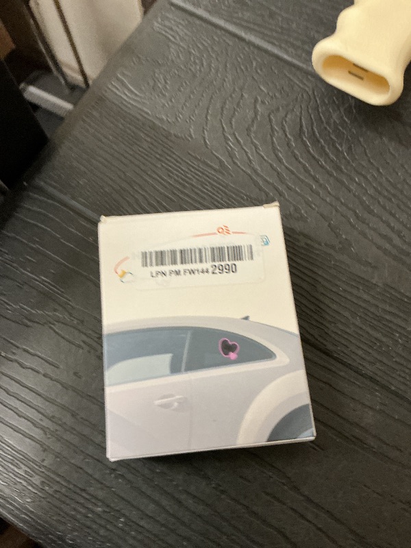 Photo 1 of 2PCS Solar Heart Lights for Car Window - Auto On/Off at Night, No Wiring Needed, Waterproof Romantic Gift for Her/Him, Car Gift Anniversary, Windshield Dashboard Decoration (Blue)