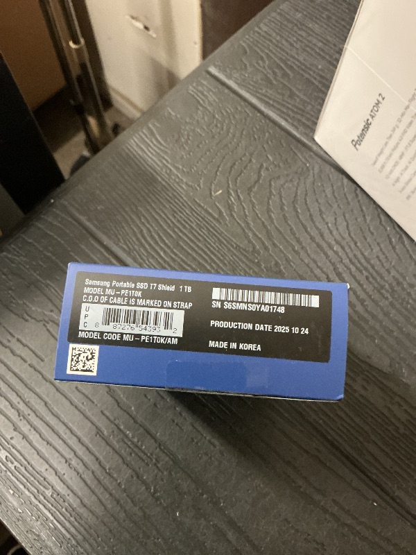 Photo 1 of Samsung T7 Shield Portable External Solid State Drive USB 3.2 1TB, IP65 Water Resistant, Compatible with PC/Mac/Android/Gaming Consoles (MUPE1T0K/AM), Beige