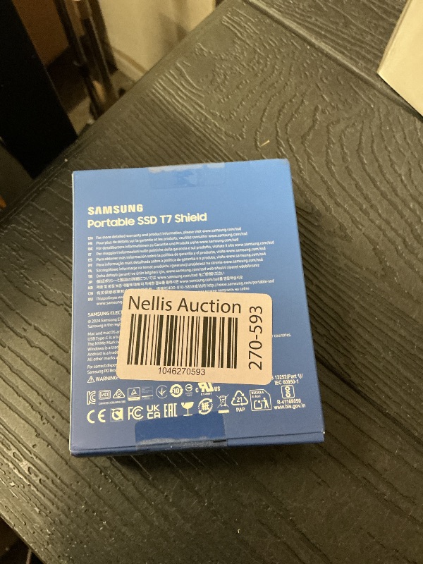 Photo 1 of Samsung T7 Shield Portable External Solid State Drive USB 3.2 1TB, IP65 Water Resistant, Compatible with PC/Mac/Android/Gaming Consoles (MUPE1T0K/AM), Beige