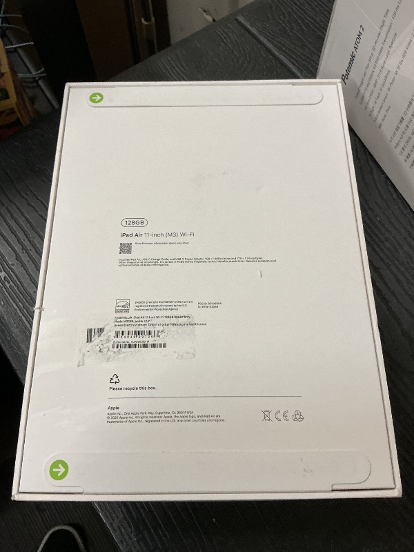 Photo 1 of Apple iPad Air 11-inch with M3 chip Built for Apple Intelligence, Liquid Retina Display, 128GB, 12MP Front/Back Camera, Wi-Fi 6E, Touch ID, All-Day Battery Life — Space Gray