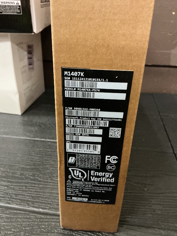 Photo 1 of ASUS Vivobook 14 Laptop, Copilot+ PC, 14” WUXGA 60Hz Display, AMD Ryzen AI 7 350 with XDNA NPU, AMD Radeon Graphics, 16GB RAM, 512GB SSD, Platinum Gold, M1407KA-PS74