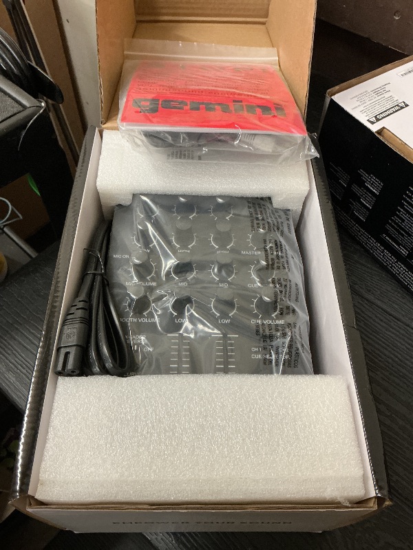 Photo 1 of Gemini 2-Channel Professional DJ Mixer with Wireless Bluetooth
