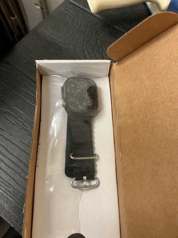 Photo 1 of Apple Watch Ultra 2 (GPS + Cellular, 49MM) - Black Titanium Case with Black Ocean Band (Renewed)