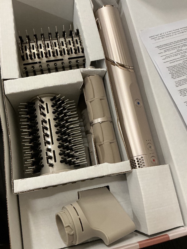 Photo 1 of Shark HD430REF (Refurbished) FlexStyle Air Styling & Drying System, Powerful Hair Dryer Brush & Multi-Styler with Auto-Wrap Curlers, Paddle Brush, Oval Brush, Concentrator Attachment, Stone (Renewed)