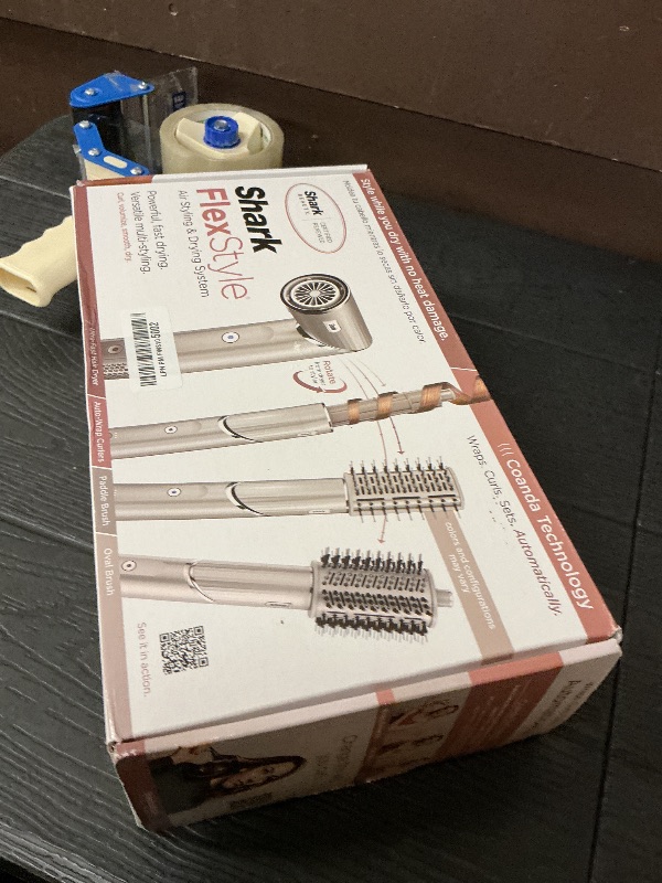 Photo 1 of Shark HD430REF (Refurbished) FlexStyle Air Styling & Drying System, Powerful Hair Dryer Brush & Multi-Styler with Auto-Wrap Curlers, Paddle Brush, Oval Brush, Concentrator Attachment, Stone (Renewed)