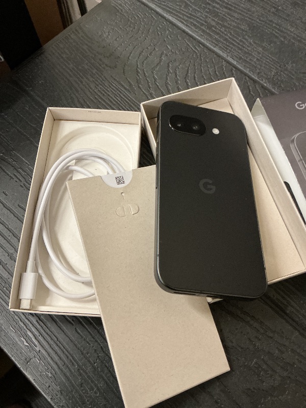 Photo 1 of Google Pixel 9a with Gemini - Unlocked Android Smartphone with Incredible Camera and AI Photo Editing, All-Day Battery, and Powerful Security - Obsidian - 128 GB