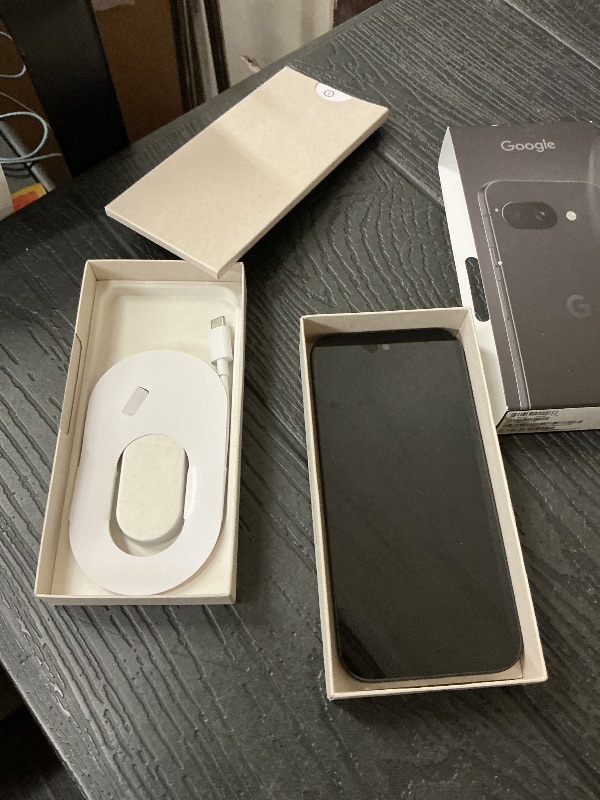 Photo 1 of Google Pixel 9a with Gemini - Unlocked Android Smartphone with Incredible Camera and AI Photo Editing, All-Day Battery, and Powerful Security - Obsidian - 128 GB