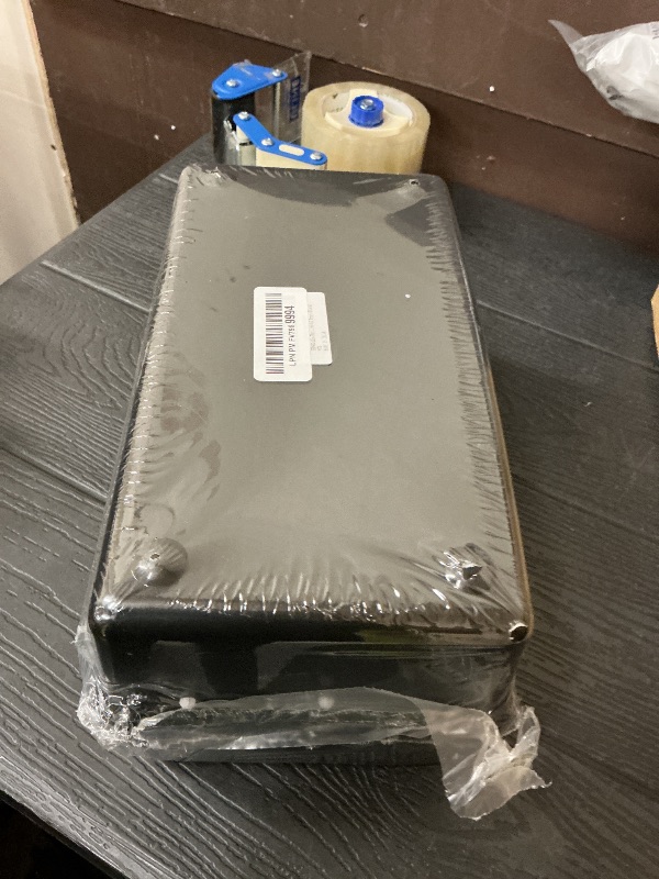 Photo 1 of **LATCH BROKEN OFF** TERGOO 12in Three-Layer Multipurpose Storage Box Organizer Folding Tool Box/Art & Crafts Case/Sewing Supplies Organizer/Medicine Box/Family First Aid Box with 2 Trays (Black)…