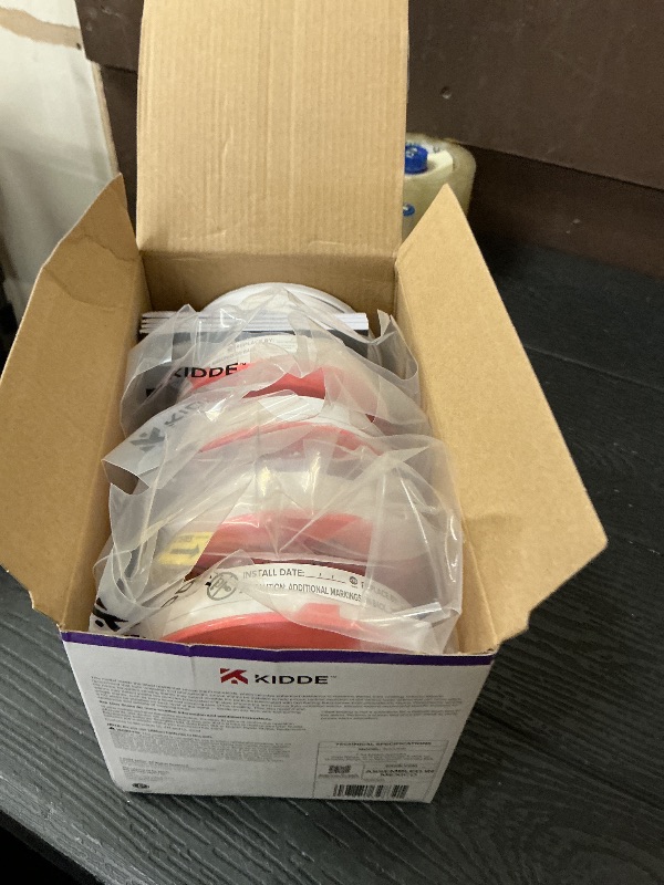 Photo 1 of Kidde & Carbon Monoxide Detector, AA Battery Powered, LED Warning Light Indicators, 4 Pack