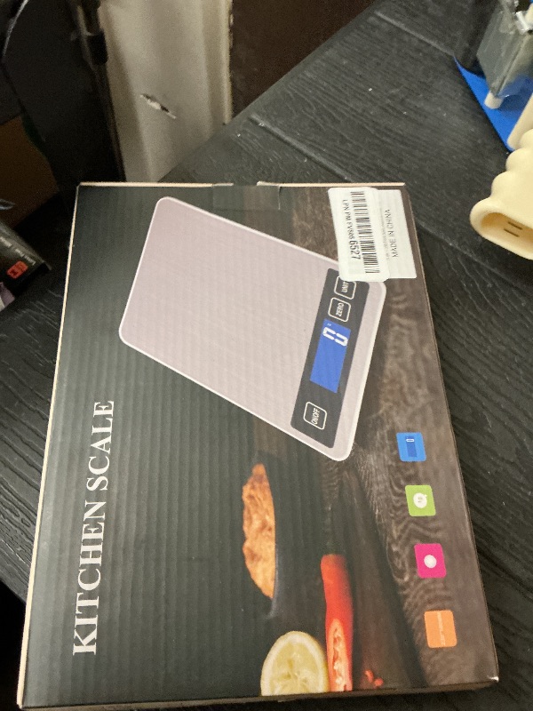Photo 1 of 33lb Food Scale, Digital Kitchen Scale Batteries and USB Charging,1g/0.05oz Precise Graduation, Waterproof Stainless Steel with LCD Display Weight Grams and oz for Cooking Baking (Stainless Steel)