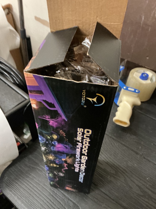 Photo 1 of 4 PCS Solar Firework Light, Outdoor Solar Garden Decorative Lights 120 LED Powered 40 Copper Wires String DIY Landscape Light for Walkway Pathway Backyard Christmas Decoration Parties (Colorful)