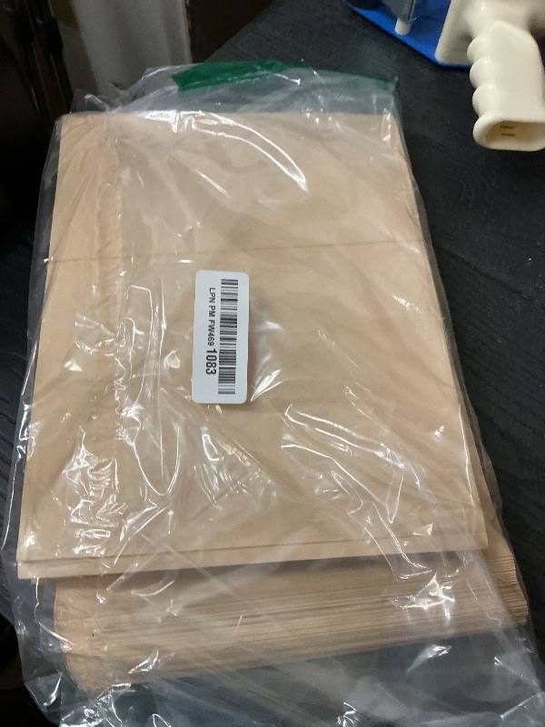 Photo 1 of 200 Pcs Paper Sandwich Bags 7.9 x 8.6 Inch Greaseproof Wax-lined Brown Lunch Bag Bakery Bags for Cookies Sandwich Snacks Popcorn Doughnut