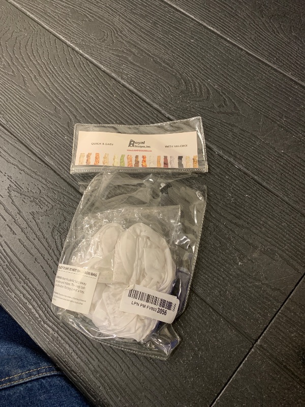 Photo 1 of Royal Designs, Inc. Cord & Chain Cover 4 ft Silk Type Fabric, Chandelier Pendant Lighting Chain & Cable Management, Touch Fastener, Linen White - 2 Pack