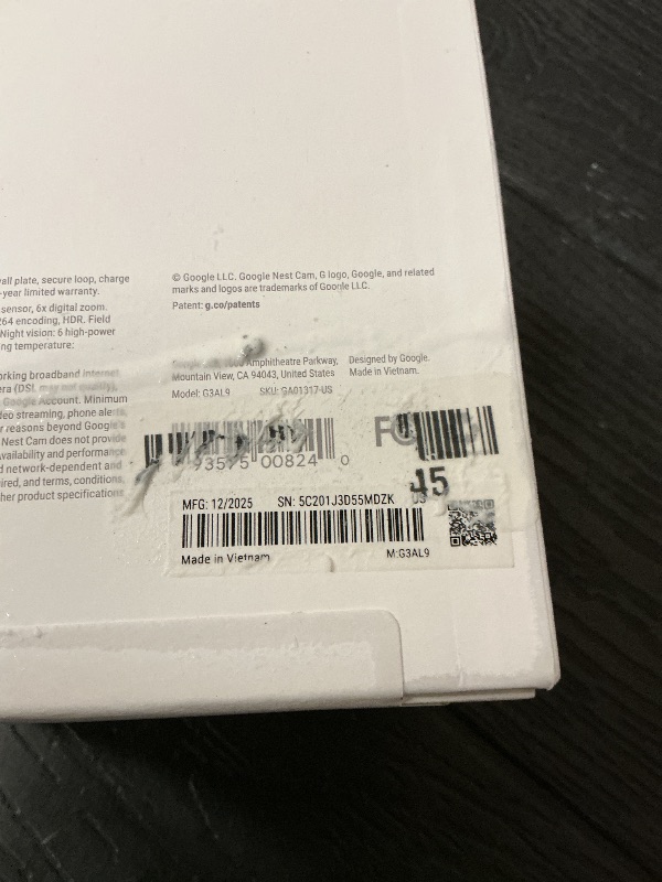 Photo 1 of Google Nest Cam Outdoor or Indoor, Battery - 2nd Generation - 1 Pack