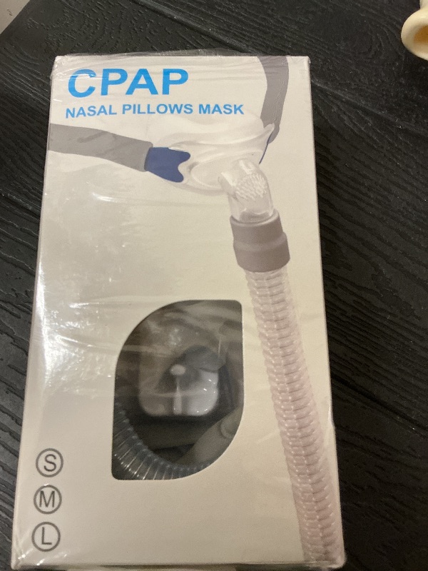 Photo 1 of CPAP Masks - Nasal Pillow Mask, CPAP Nose Mask with Headgear, Reusable Sleep Apnea Mask, Includes Small, Medium, Large Cushions