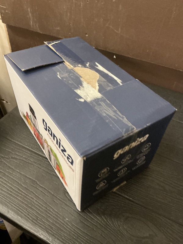 Photo 1 of Ganiza Food Processor, 2-Speed Food Chopper Meat Grinder with 8 Cup Stainless Steel & 8 Cup Glass Bowls, Upgraded Button & Smart Overheat Protection Light - Includes Clean Brush, 2 Sets of Blades