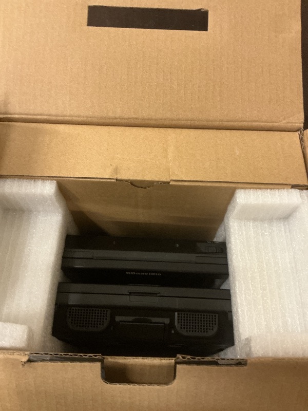 Photo 1 of **INCOMPLETE, SEE NOTES** GOnavidio 10.1" Dual Car DVD Players with HDMI Input, Headphones, Mounting Brackets, Headrest DVD Players for Car Support USB/SD Card, AV in/Out, Last Memory, Play A Same or Two Movies, No Battery