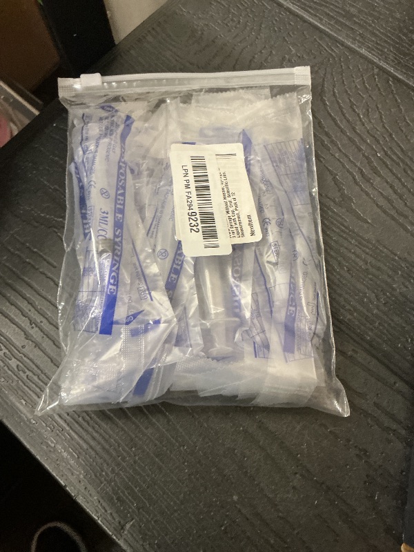 Photo 1 of 3 ml Syringe Without Needle, Syringe for Liquid with Cap, Oral, Scientific Labs, Measurement, Pack of 12