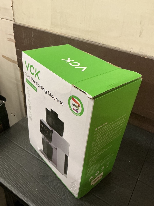 Photo 1 of Cold Press Juicer with Large 5.12" Feed Chute- Slow Masticating Technology for Nutrient Retention, Quiet Motor, High Juice Yield, Leakproof Base- Perfect for Fruits Vegetables & Leafy Greens-Grey