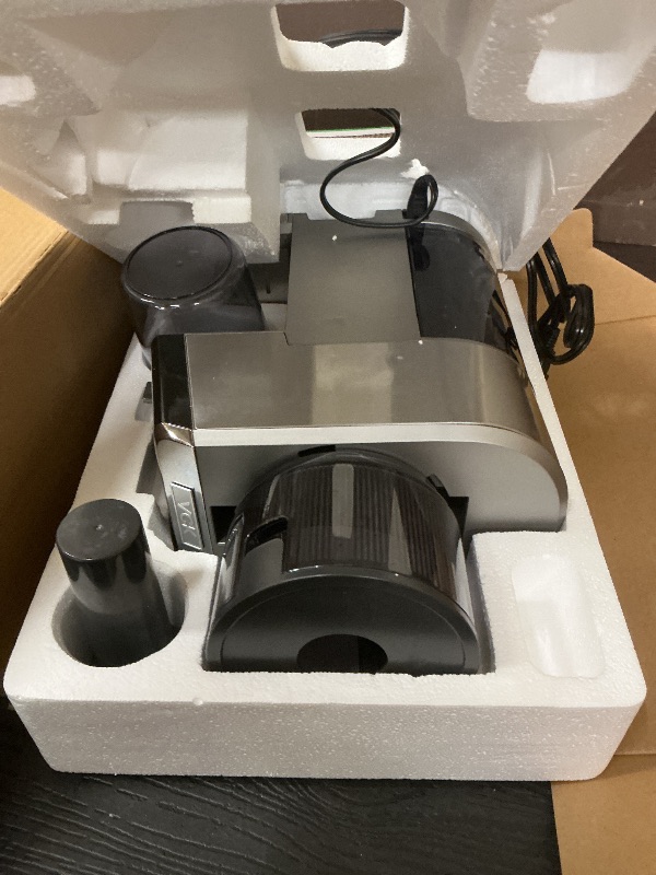 Photo 1 of Cold Press Juicer with Large 5.12" Feed Chute- Slow Masticating Technology for Nutrient Retention, Quiet Motor, High Juice Yield, Leakproof Base- Perfect for Fruits Vegetables & Leafy Greens-Grey