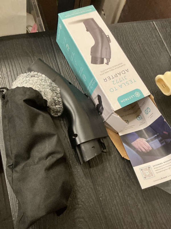 Photo 1 of Lectron Tesla to J1772 EV Charging Adapter – NACS Converter, 48 Amp & 240V, Compatible with Tesla High Powered Connectors, Destination Chargers & Mobile Connectors for J1772 Electric Vehicles (Black)