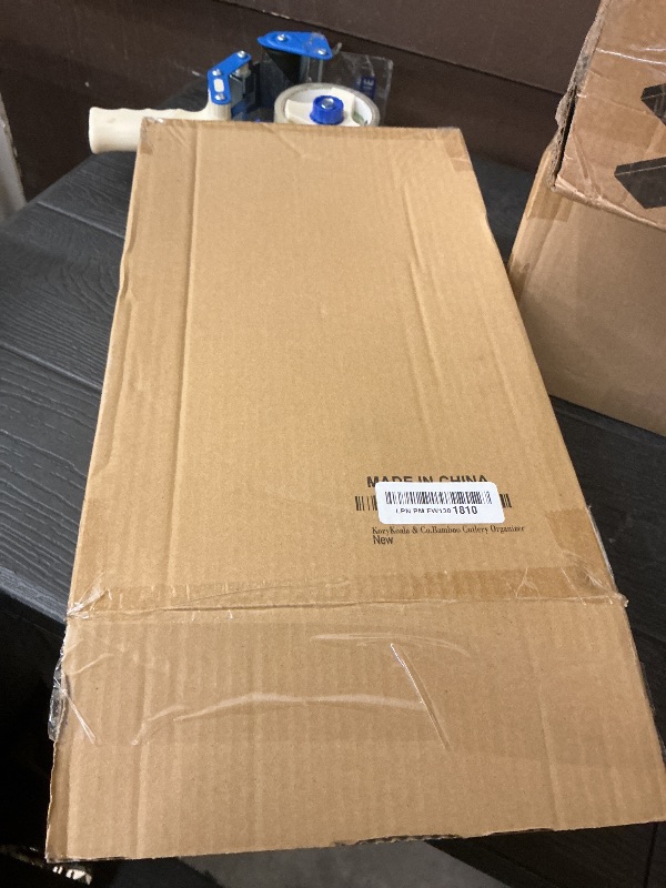 Photo 1 of KozyKoala & Co. Bamboo Drawer Organizer with Sliding Lid - 5 Slot Kitchen Drawer Organizer & Utensil Holder - Wood Bamboo Cutlery Tray for Flatware & Multipurpose Storage for Home & Office