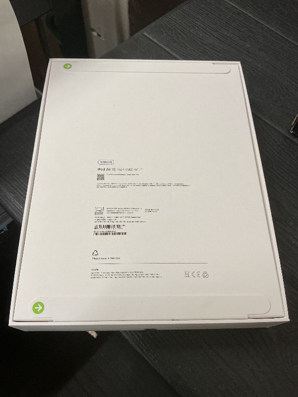 Photo 1 of Apple iPad Air 13-inch with M3 chip Built for Apple Intelligence, Liquid Retina Display, 128GB, 12MP Front/Back Camera, Wi-Fi 6E, Touch ID, All-Day Battery Life — Space Gray