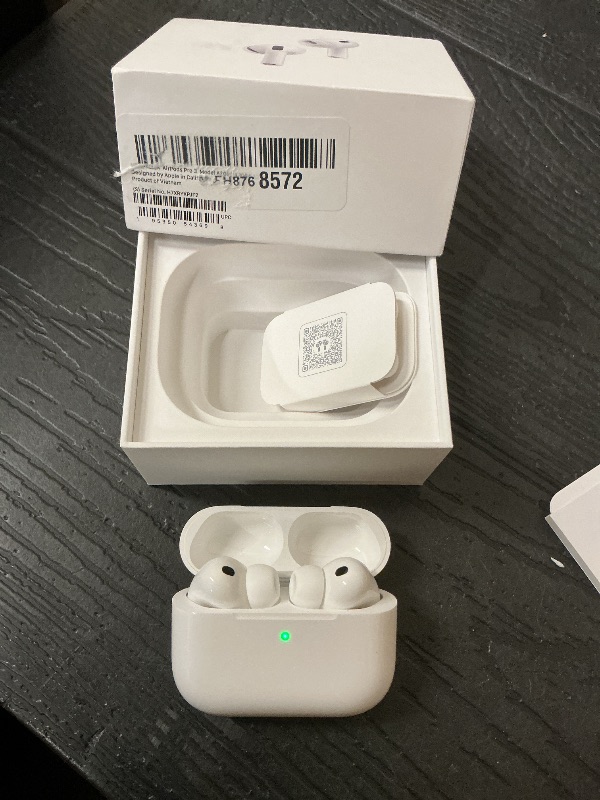 Photo 1 of Apple AirPods Pro 3 Wireless Earbuds, Active Noise Cancellation, Live Translation, Heart Rate Sensing, Hearing Aid Feature, Bluetooth Headphones, Spatial Audio, High-Fidelity Sound, USB-C Charging