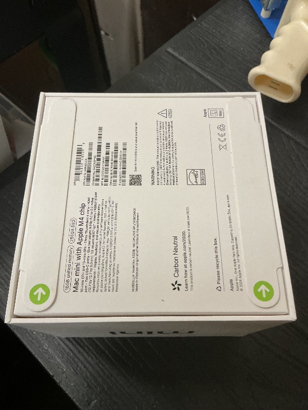 Photo 1 of Apple 2024 Mac mini Desktop Computer with M4 chip with 10?core CPU and GPU: Built for Apple Intelligence, 16GB Unified Memory, 256GB SSD Storage, Gigabit Ethernet. Works with iPhone/iPad