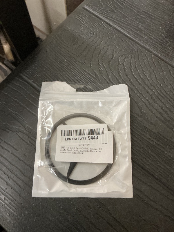 Photo 1 of 3.54 Inch Fit Trunk Emblem,Car Emblem Side Fender Trunk Decal, Automotive Decoration Accessories (Bright Black)