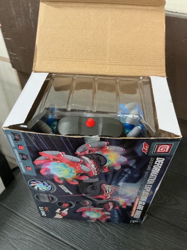 Photo 1 of 1:12 Gesture Sensing RC Stunt Car, 2 * 1200mAh Hand Controlled Remote Control Twist Cars with Light & Music, 4WD 360° Rotate Transform Drift, Gifts for 8-12 Kids Age 8 9 10 11 12 Yrs Old? Trains