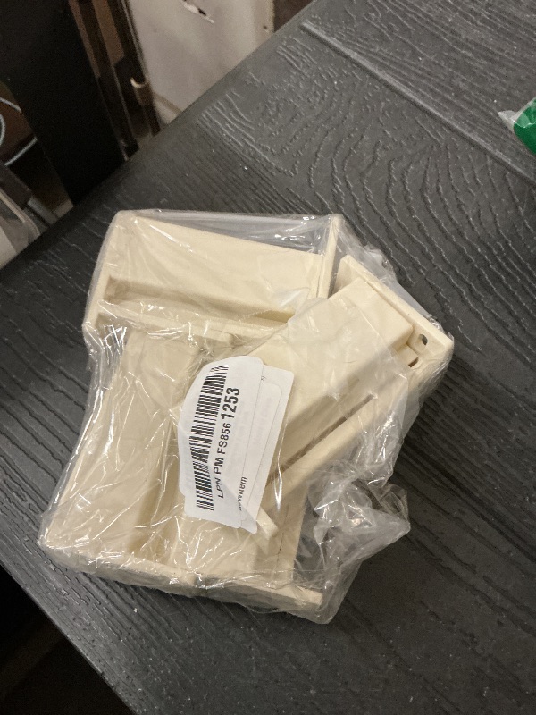 Photo 1 of Nkiy Quen 4 Pairs Drawer Track Back Plate,ABS Drawer Rail Bracket Compatible with R7265,Drawer Slide Mounting Brackets for Track Socket Repair Replacement