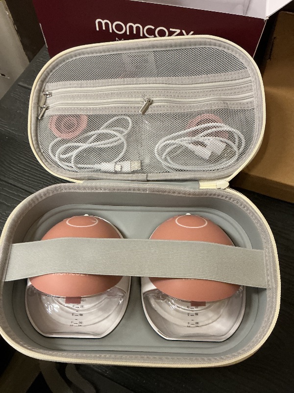 Photo 1 of Momcozy Wearable Breast Pump, Hands Free Upgraded Mobile Flow | M9, App Discreet Control with Personalized Multi-Modes & 15 Levels, Wearable Breast Pump 24mm, 2 Pack Cozy Red