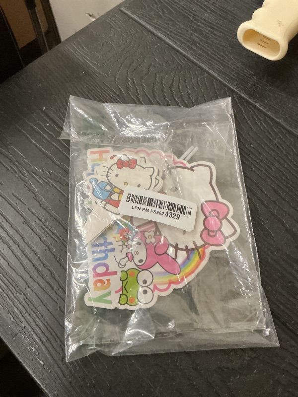 Photo 1 of 25pcs Kawaii Cat Cupcake Toppers with 1 Happy Birthday Cake Topper, Cute Anime Hello Pink Cat Themed Party Supplies, Perfect for Birthday Party Decorations (Style B)