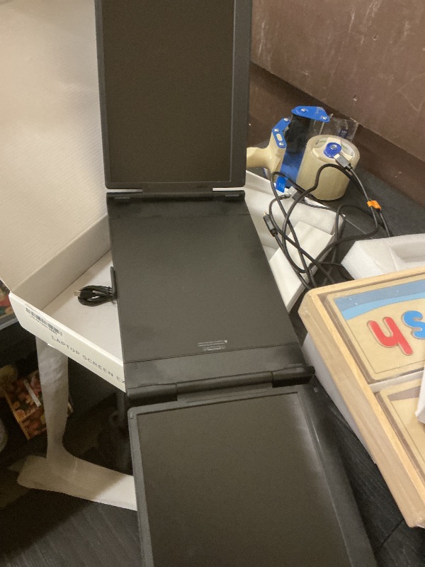 Photo 1 of FEZOBR Laptop Screen Extender, 14'' FHD 1080P IPS Portable Monitor for Laptop, Triple Screen Extender Monitor Plug-Play for Mac/Windows/Chrome, Fit 13”-17.3” Laptops