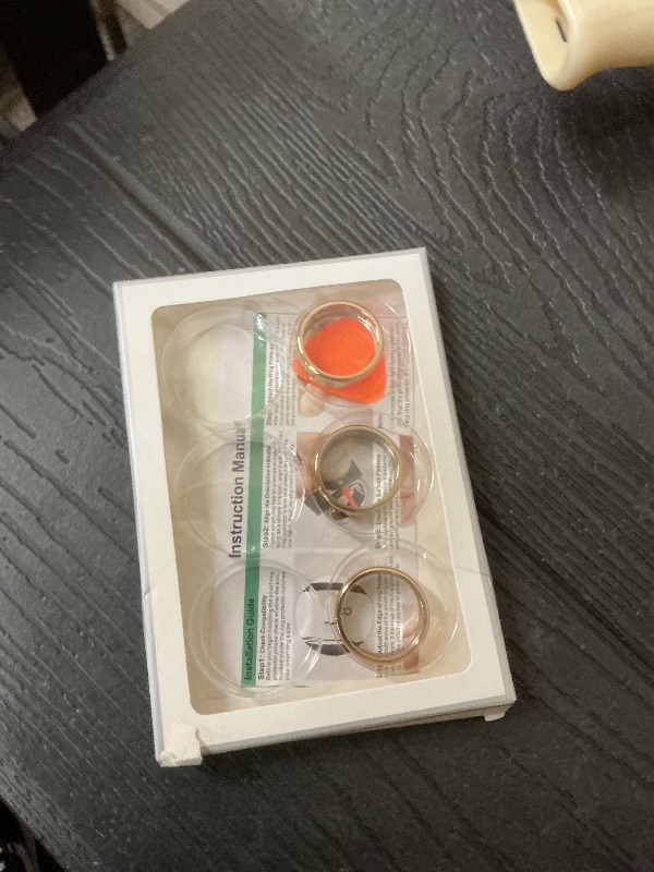 Photo 1 of 3 Pack Cover Compatible with Oura Ring Gen 4/Oura Ring Gen 3 Horizon/Heritage, Support Charging with Cover on, Anti-Scratch TPU Protector for Men Women (Size 10, Gold*3)