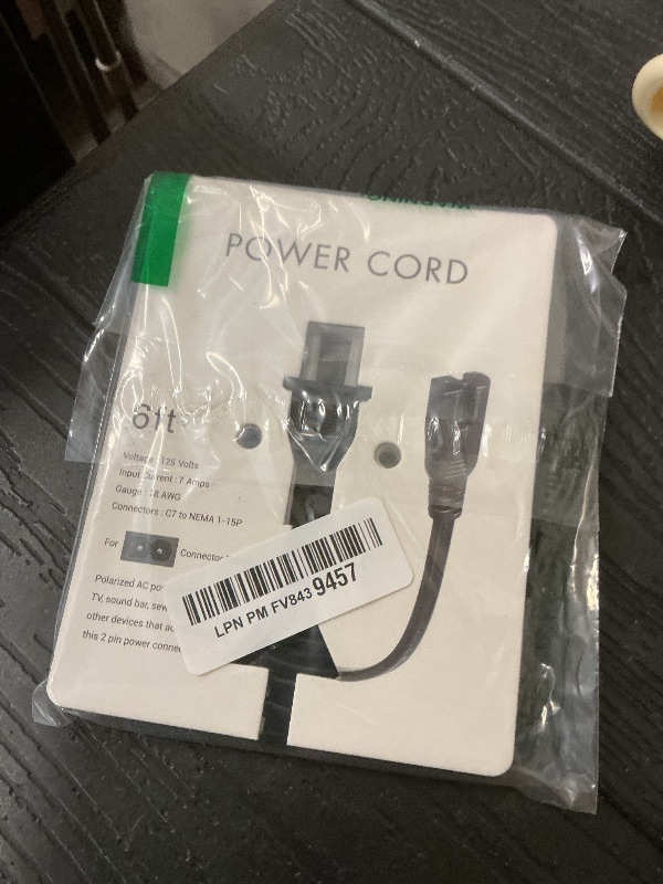 Photo 1 of 2 Prong AC Power Cord Compatible with Vizio D/E/M Series HDTV, Vizio Sound Bar Power Cable Replacement