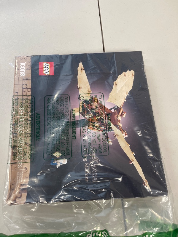 Photo 1 of LEGO Icons Leonardo da Vinci's Flying Machine DIY Kit - Ornithopter Building Set for Adults, Ages 18+ - Craft for Home or Office Decor with Display Stand - Gift Idea - 10363