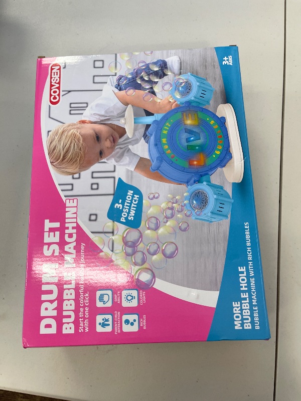 Photo 1 of Automatic Bubble Machine for Kids Toddlers with LED Light -Double Bubble Blower for Indoor, Outdoor, Birthdays, Parties, Weddings and Playtime - Toy Gifts for Girls & Boys 3 4 5 6 7 8 9 10 (Purple)