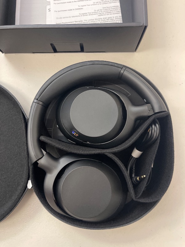 Photo 1 of Sony ULT WEAR Over-Ear Noise Cancelling Bluetooth Headphones with Alexa Built-in, Comfortable Design, 30-Hour Battery, Massive Bass, Black