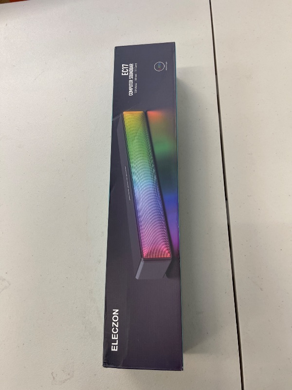 Photo 1 of ELECZON Computer Speakers with Boost Bass, Loud Stereo PC Speaker, for Computer/PC/Desktop/Laptop/Monitor?Gaming/Music/Movies, USB Powered, Button Control, Colored LED Lights, Gift for Him, Black