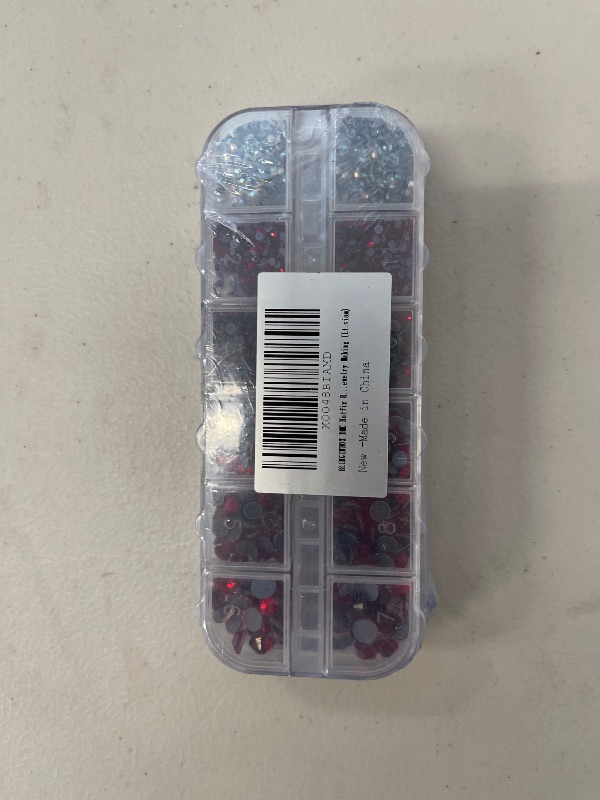 Photo 1 of Blinginbox Hotfix Rhinestone 2 Box Total 5200 Pieces Mixed Size Round Crystals Glass Gems for Costume Jewelry Making (Lt.siam)