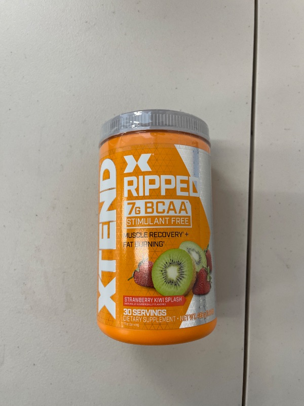 Photo 1 of Xtend Ripped BCAA Powder Strawberry Kiwi | Cutting Formula + Sugar Free Post Workout Muscle Recovery Drink with Amino Acids | 7g BCAAs for Men & Women | 30 Servings