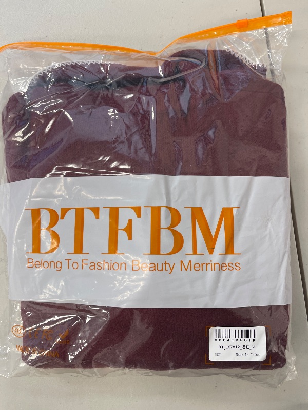 Photo 1 of BTFBM Women's Open Front Cardigan Lapel Coatigan Lady 2024 Fall Winter Jacket Outwear Long Sweater Blazer with Pockets(Wine Red, Medium)